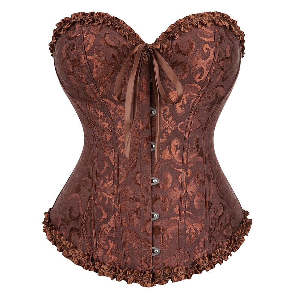 Generic Gothic Women's Halloween Corset – Lace-Up Off-Shoulder Corset Top