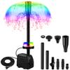 NATPOW Outdoor Fountain Pump with LED, RGB, 800 L/h, 15 W view 1