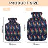 Hot Water Bottle with Fleece Cover, PVC, 1 Liter view 3