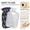 Hot Water Bottle with Fleece Cover, PVC, 1 Liter view 4