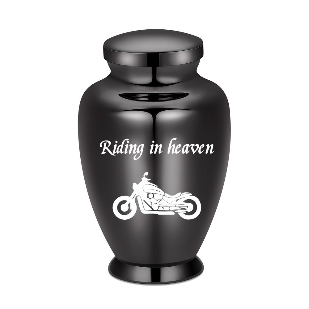 BAOWIQI Tree of Life Cremation Urn for Human or Pet Ashes, Large Stainless Steel