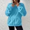 Vhersily 2026 Funny Sherpa Fleece Sweatshirts with Kangaroo Pocket for Cats, Dogs and Puppies, Warm Plush Pullovers, Cute Long Sleeves, for Office and New Year's Costumes view 3