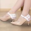 Removable Adjustable Elastic Lace Shoe Straps for Heels view 3