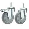 Heavy-Duty Industrial Swivel Caster with Brake, 3/4/5 in, 1 pc view 3