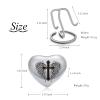 BAOWIQI Heart Urn for Ashes, Small Keepsake Urn for Human or Pet Remains with Stand view 2