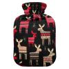 2-Liter Hot and Cold Water Bottle with Fleece Cover, PVC view 1