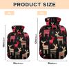 2-Liter Hot and Cold Water Bottle with Fleece Cover, PVC view 3