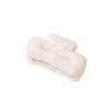 2PCS Soft Plush Hair Clips, Strong Hold, Non-Slip Hair Claws for Teen Girls and Women, White view 4