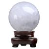 Natural Iceland Spar White Calcite Quartz Crystal Sphere, 70 mm (2.75 in), for Healing, Meditation, Fortune-Telling, Décor, Feng Shui & Halloween view 1