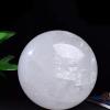 Natural Iceland Spar White Calcite Quartz Crystal Sphere, 70 mm (2.75 in), for Healing, Meditation, Fortune-Telling, Décor, Feng Shui & Halloween view 4