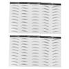8 Sheets of Black Paper Eyebrow Practice Stickers for Women view 1