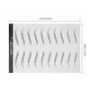 8 Sheets of Black Paper Eyebrow Practice Stickers for Women view 2