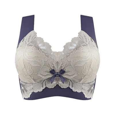 Cocila Plus-Size Bra, Lightly Latex-Lined, Wire-Free, Unpadded, Full Coverage, 85C