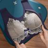 Cocila Plus-Size Bra, Lightly Latex-Lined, Wire-Free, Unpadded, Full Coverage, 85C view 2