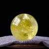 Natural Yellow Citrine Crystal Sphere with Stand, Feng Shui Table Ornament, Wealth and Success, 60 mm/2.36 in view 4