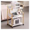 SXYKXYDL Mobile Beauty Salon Cart with Wheels, Gold Finish view 1