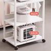 SXYKXYDL Mobile Beauty Salon Cart with Wheels, Gold Finish view 3
