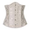Women's Gothic Halloween Corset with Floral Print view 3
