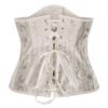 Women's Gothic Halloween Corset with Floral Print view 4
