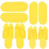 PENIKOKO 4 Pairs Disposable EVA Spa Slippers, Non-Slip, Lightweight, Breathable view 1