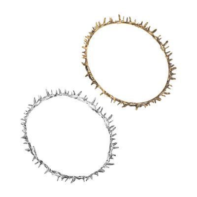 Ciieeo 2-Piece Metal Thorn-Shaped Headbands