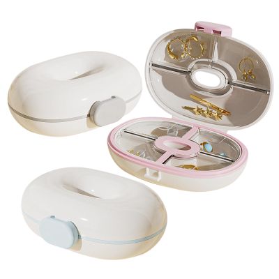Travel Pill Organizer, 3-Piece Tablet Storage Box with Compartments