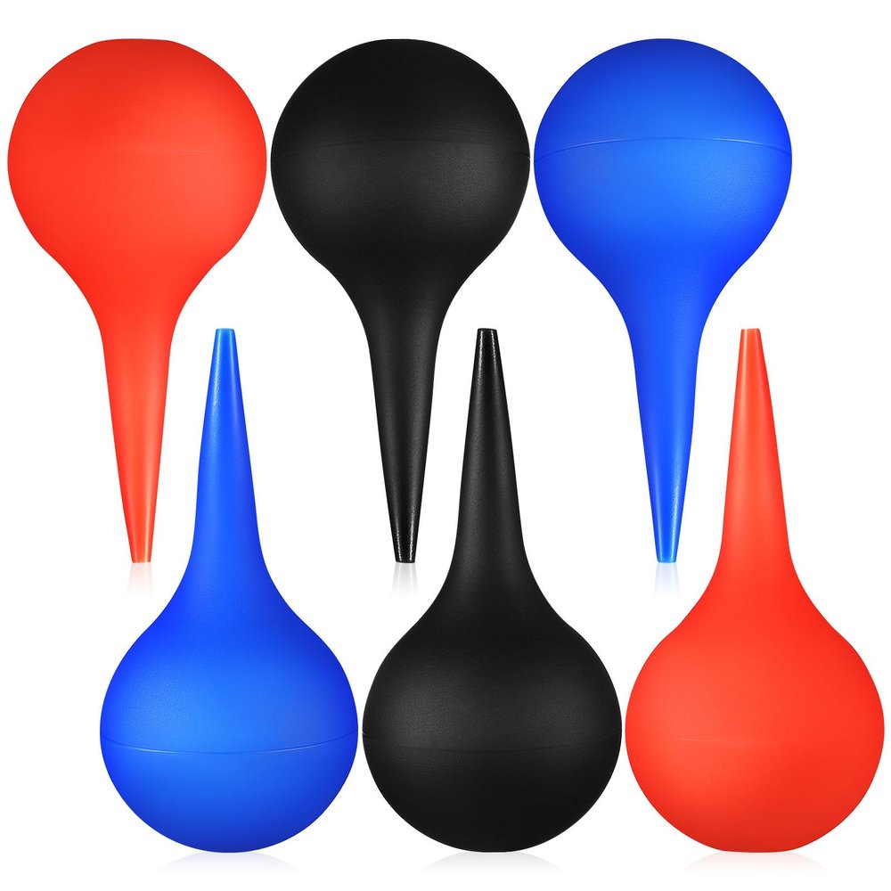NOLITOY 6-Piece Rubber Ear Cleaning Bulbs, 60 mL, for Adults and Seniors