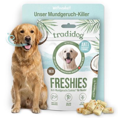 Tradidog Freshies 100g - Anti-Bad Breath Dog Cookies