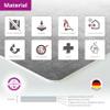Pet Bowl Mat | Beige Premium Vinyl Feeding Mat for Dogs and Cats - 60x40 cm view 4