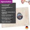 Pet Bowl Mat | Beige Premium Vinyl Feeding Mat for Dogs and Cats - 60x40 cm view 3