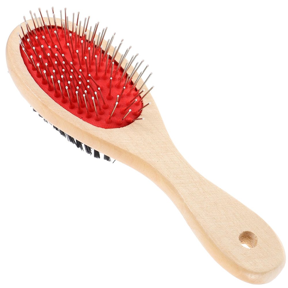 Double-Sided Dog Comb with TPR for Grooming and Massage