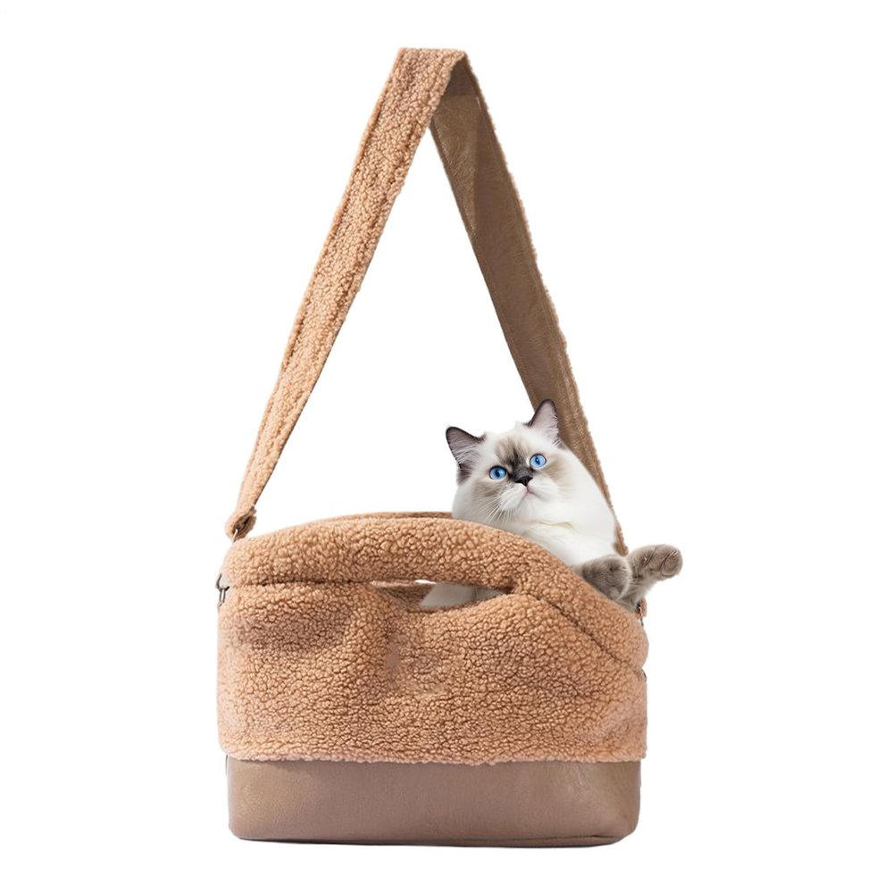 Small Pet Carrier Bag – Warm, Waterproof Dog Carrier with Safety Tether