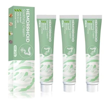 Koltax Hemorrhoid Soothing Cream, Natural Herbal Ointment, 20 g (3-Pack)