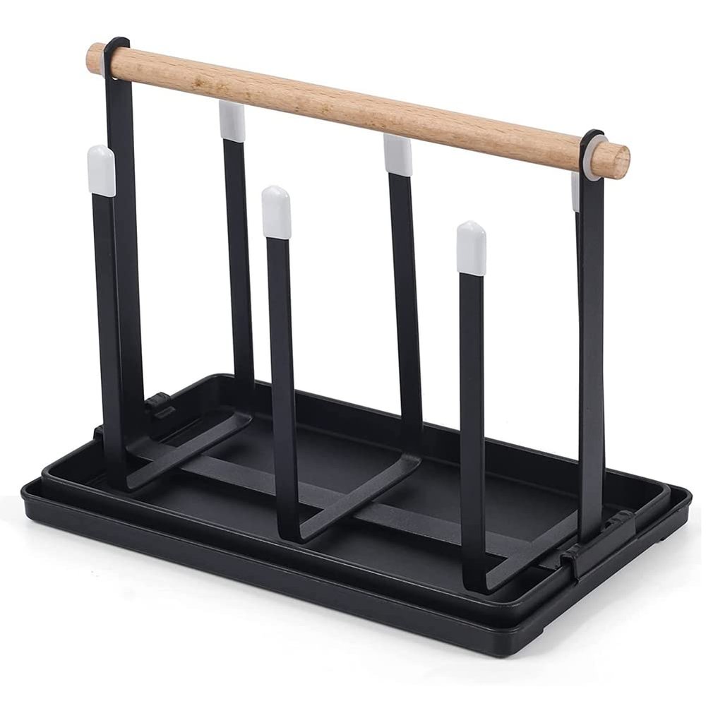 Remingtape Metal Bottle Drying Rack for 6 Bottles and Cups