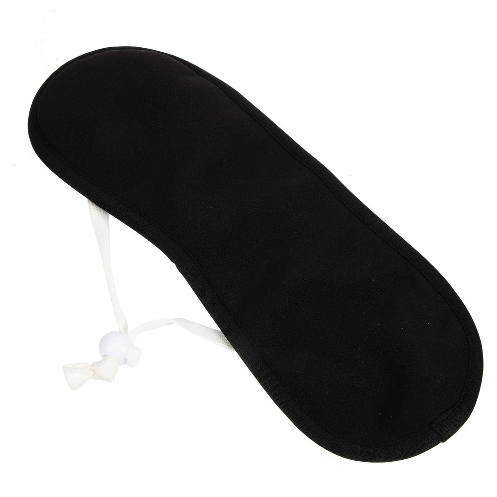 Reusable Castor Oil Pack for Neck, Black Fabric
