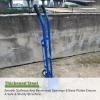Heavy-Duty Oxygen Cylinder Holder with Large Wheels, Steel Storage Shelf and 2 Safety Chains, for 40/50-Liter Cylinders view 3