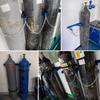 Generic Wall-Mounted Steel Oxygen Cylinder Holder for 1/3 Cylinders, 65 cm Rack view 2