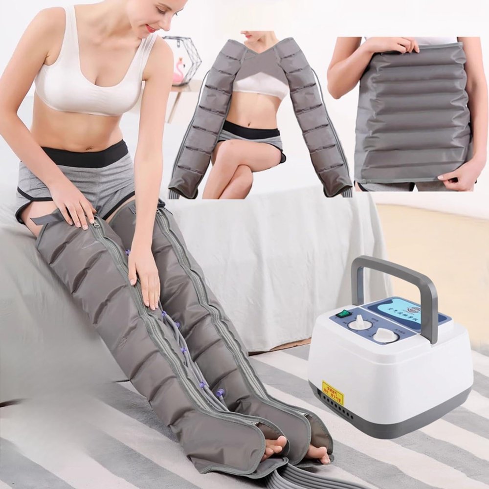 LoJax Air Compression Massager for Legs, Arms and Waist, 6 Air Chambers