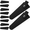 STOBAZA 10-Pack Leather Protective Pouches for Haircutting Scissors with Non-Slip Grip and Quick Identification for Salon Stylists view 1