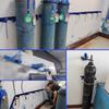 Wall-Mounted Metal Gas Cylinder Holder with Safety Chain, 95 cm Long view 2