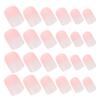 Short Square Artificial Fingernails, Pink Gradient, 6 view 1