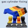 Generic Plastic Oxygen Cylinder Rack, Wall-Mounted with Expansion Screws, Blue view 3