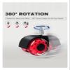 4-Piece 2-Inch Red PU Dual-Wheel Casters view 3