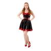 Women’s Skirt, 100% Latex, Handmade, Natural Rubber, Clubwear, Black/Red, M view 1