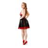 Women’s Skirt, 100% Latex, Handmade, Natural Rubber, Clubwear, Black/Red, M view 4