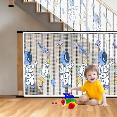 Stair Safety Net 60 x 210 cm, Durable No-Drill Child & Pet Guard