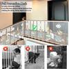 Stair Safety Net 80 x 800 cm, No-Drill Installation, with Nylon Rope and Long Buckle Straps view 2