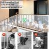 Stair Safety Net 125 x 500 cm, No-Drill, with Nylon Rope view 2