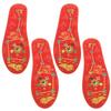 DECORNIJIA 2 Pairs Red Comfort Insoles with Seven-Planet Design, Cushioned and Breathable, Sizes 37–38 view 1