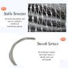 304 Stainless Steel Wire Rope Mesh Safety Net for Balconies, L2.7 x W9 m (L8.85 x W29.52 ft) view 4